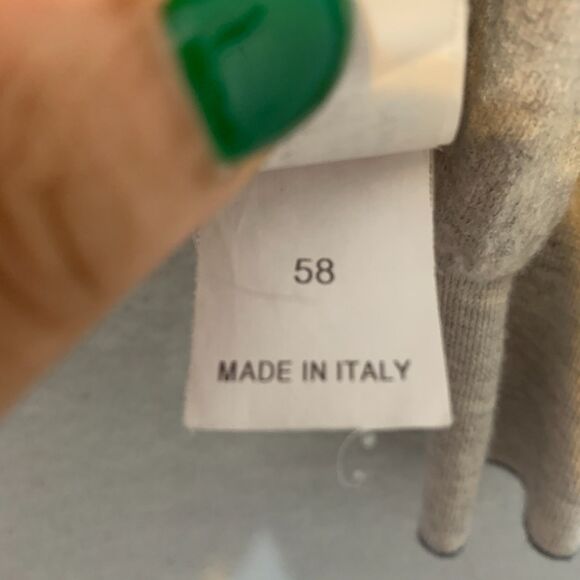 Brunello Cucinelli Grey Wool Cashmere Polo Sweater Italy Men’s Medium Luxury - Picture 4 of 8